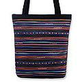 Cotton 'Rainbow Parallels' Medium Handbag (Thailand)