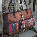Cotton 'Chocolate Brown' Medium Shoulder Bag (Thailand)