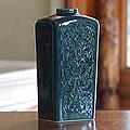 Ceramic 'Forest Lotus' Celadon Vase (Thailand)