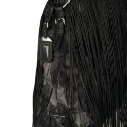 Prada Camouflage Fringe Hobo