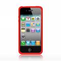 Mivizu Sandstone Red Apple iPhone 4, 4S, 4GS Generation Silicone Skin Case Cover