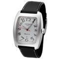 Locman Women's 'Tonneau' Aluminum Leather Quartz Watch