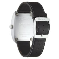 Locman Women's 'Tonneau' Aluminum Leather Quartz Watch