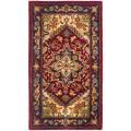 Handmade Heritage Heriz Red/ Navy Wool Runner (2'3 x 4')