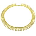 14k Yellow Gold Sparkle Crochet Necklace