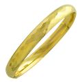 14k Yellow Gold 8-inch Diamond-cut Bangle Bracelet (8.3 mm)