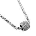 Sterling Silver 1ct TDW Diamond Glitter Ball Necklace (H-I, I1-I2)