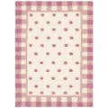Handmade Novelty Pink Wool Rug (2' x 3')