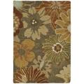 Handmade Soho Gardens Brown/ Multi New Zealand Wool Rug (2' x 3')
