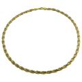 Convenient info on waves Diamond Native 10k Two-tone Gold Stampato Wave Necklace