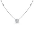 14k White Gold 1/3ct TDW Diamond Necklace (G-H, SI1-SI2)
