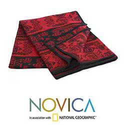 'Paracas Treasure' Alpaca Wool Blanket (Peru)