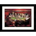 C. M. Coolidge 'Poker Sympathy' Framed Art Print