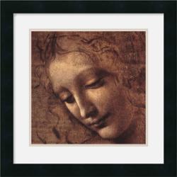 Leonardo da Vinci 'Testa di Faniciulla Detta (detail)' Framed Art Print