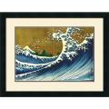 Katsushika Hokusai 'Big Wave (from 100 views of Mt. Fuji)' Framed Art Print