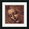 Leonardo da Vinci 'Testa di Faniciulla Detta (detail)' Framed Art Print