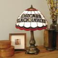 Tiffany-style Chicago Blackhawks Lamp