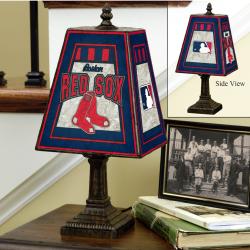 Boston Red Sox 14-inch Art Glass Lamp