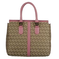 Fendi Brown Zucchino Tote Bag