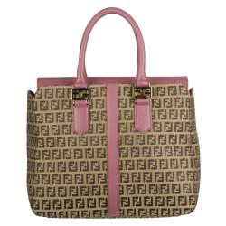 Fendi Brown Zucchino Tote Bag