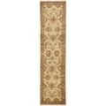 Pakistani Hand-knotted Peshawar Ivory/ Beige Wool Rug (2'6 x 10')
