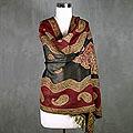 Jamawar Wool 'Paisley Modern' Shawl (India)