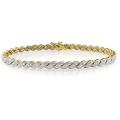 Yellow Sterling Silver 1/3ct TDW Diamond Bracelet (H-I, I2-I3)