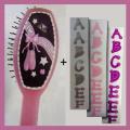 Accommodating guidepost on Stylish Hair Personalize Your Own Love Ballet Hair Brush