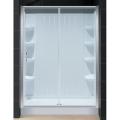 DreamLine Infinity 30x60 Clear Glass Shower Door with BackWall and Tray Kit