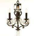 Free efficient guideline for Black Wrought Regent 3-light Black Crystal Mini Chandelier