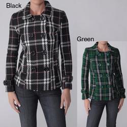 Love Change Junior's Plaid Long Sleeve Jacket