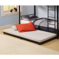 Black Steel Roll-out Twin Trundle Bed Frame