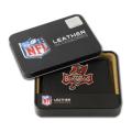 Tampa Bay Buccaneers Men's Black Leather Tri-fold Wallet