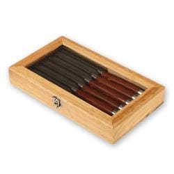 Laguiole Select Polished Hardwood 6-piece Steak Knife Set