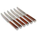 Laguiole Select Polished Hardwood 6-piece Steak Knife Set