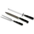 Laguiole Select 3-pc Black Handle Carving Set
