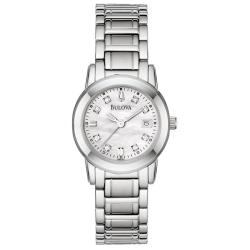 Bulova Women's Stainless Steel Eight Diamond Watch