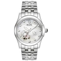 Bulova Women's 'BVA-Series' Automatic White Mother Of Pearl Dial Watch