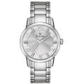 Bulova Women's Stainless Steel 12-diamond Dial Watch