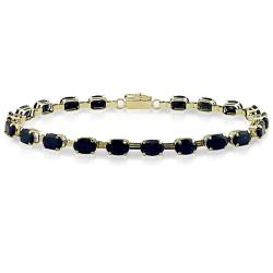 10k Yellow Gold Sapphire Bracelet
