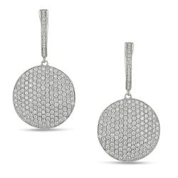 18k White Gold 2 3/5ct TDW Diamond Earrings (G-H, SI1-SI2)