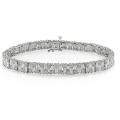 14k White Gold 10ct TDW Diamond Bracelet (G-H, SI2)