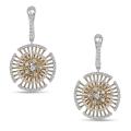 18k Two-tone Gold 1ct TDW Diamond Earrings (G-H, SI1-SI2)