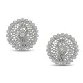 18k White Gold 1ct TDW Diamond Earrings (G-H, SI1-SI2)