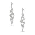 14k White Gold 1 5/8ct TDW Diamond Earrings (G-H, SI1-SI2)