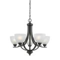 5-light Rust Finish Chandelier