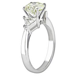 18k Gold 2 1/3ct TDW Certified Diamond Engagement Ring (S-T, VS1-VS2)