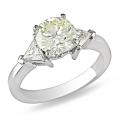 18k Gold 2 1/3ct TDW Certified Diamond Engagement Ring (S-T, VS1-VS2)