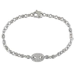 18k White Gold 3/4ct TDW Diamond Bracelet (G-H, SI1-SI2)