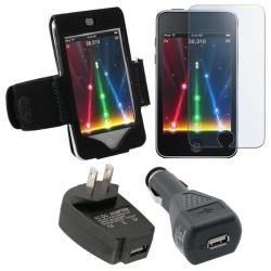 4-piece Armband/ Car Charger for Apple iPod Touch